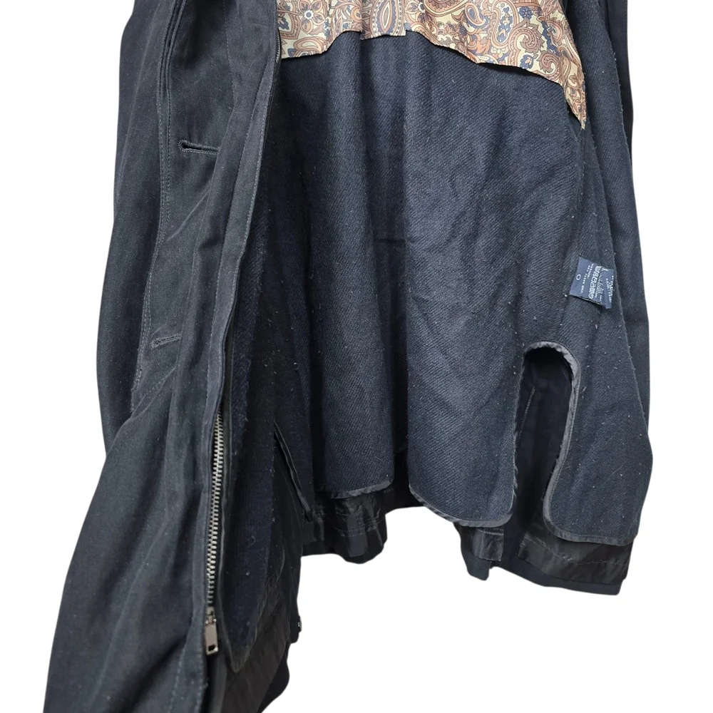 London Fog Black Removeable Lining Button Down Coat S Reg